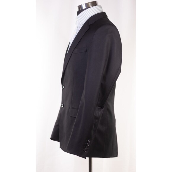 Zara Man Blue Tailored Fit Extra Fine Wool Single Breasted Blazer Jacket Size 42 - Picture 4 of 13